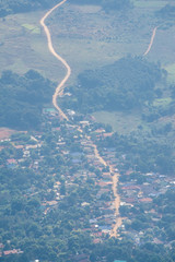Top View of Country Village at Phu Chi Fa View Point