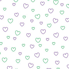 hearts love decorative pattern background vector illustration design