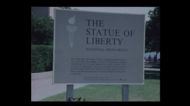 1970 Statue of Liberty Sign