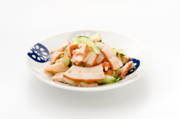 中華いかとキュウリの和え物