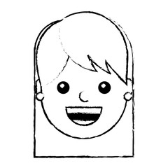 woman face smiling happy expression image vector illustration