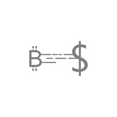 Obraz premium financial transaction with crepto-currency icon. Web element. Premium quality graphic design. Signs symbols collection, simple icon for websites, web design, mobile app