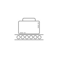 Fototapeta premium luggage on a conveyor belt icon. Web element. Premium quality graphic design. Signs symbols collection, simple icon for websites, web design, mobile app, info graphics