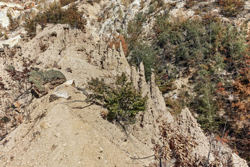 Amazing Autumn Landscape of Rock Formation Devil's town in Radan Mountain, Serbia