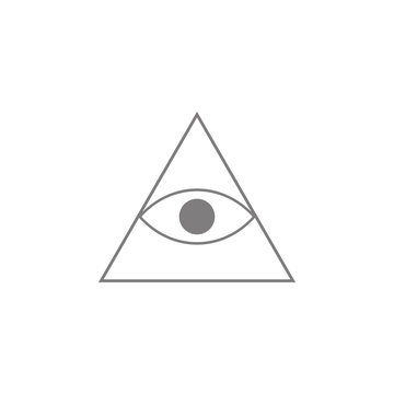 pyramid eye icon. Web element. Premium quality graphic design. Signs symbols collection, simple icon for websites, web design, mobile app, info graphics