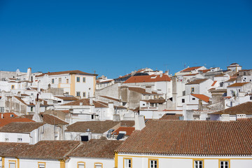 Casas da Cidade de Evora, em Portugal. Dezmebro de 2017