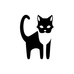 Silhouette of cat vector