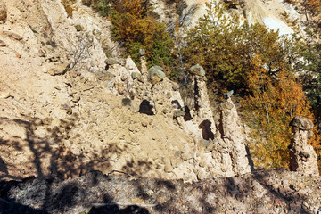 Amazing Autumn Landscape of Rock Formation Devil's town in Radan Mountain, Serbia