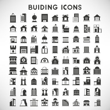 building icons set