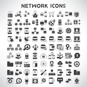 network icons set