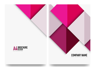 Fototapeta premium Square business a4 brochure cover design, flyer, annual report