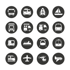 vehicle and transportation icons