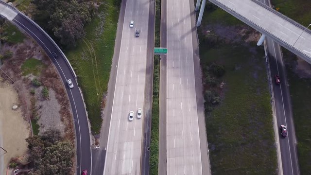 San Diego Highway I-5 and 52 - Drone Video  Aerial video of San Diego Highway I-5 and 52