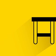 chair in yellow background