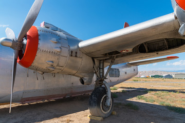 Closeup of Vintage Plane Propellers