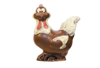 Chicken figure of milk chocolate