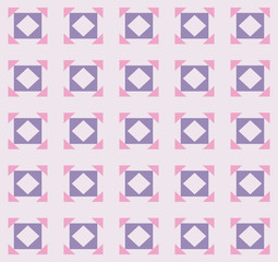 Square and triangle shape repeating seamless pattern design