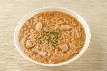 Taiwan famous food - pork intestine thin noodles