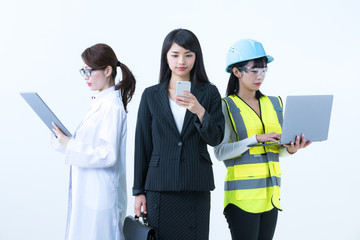 様々な職業の女性