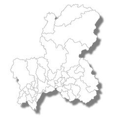 岐阜　地図　白　アイコン