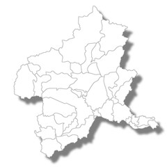 群馬　地図　白　アイコン