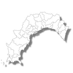 高知　地図　白　アイコン
