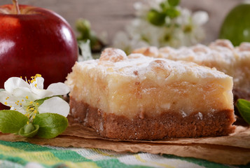 Homemade apple cake