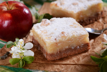 Homemade apple cake