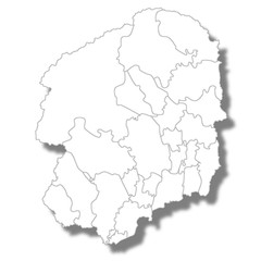 栃木　地図　白　アイコン