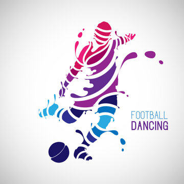 splash football (soccer) dancing