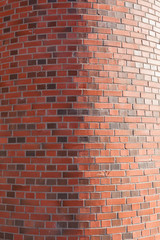 Convex brick wall background texture
