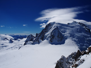Fototapeta na wymiar view of Chamonix