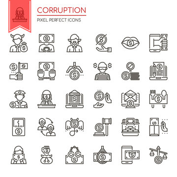 Corruption Elements , Thin Line and Pixel Perfect Icons.