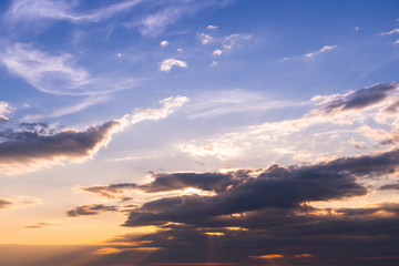 Sunset Sky Background