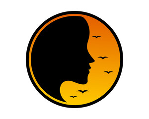 afternoon silhouette icon