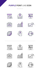 Business Line Icon Set