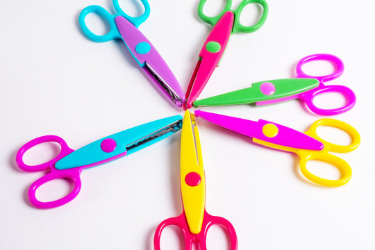 fancy scissors for children and their creativity patterned cut paper