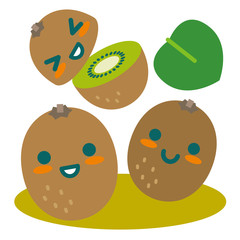 キウイフルーツの親子