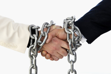 chained hands
