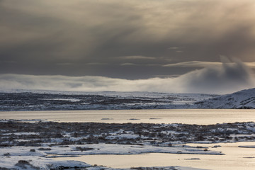 Sonnenuntergang in Island