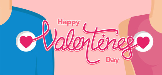 Happy valentine's day with couple