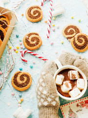 Winter themed background