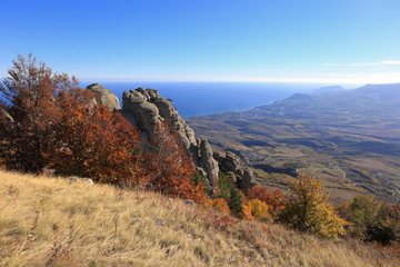mount demerdzhi in the crimea