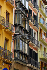 Stadthäuser im Zentrum Pamplona