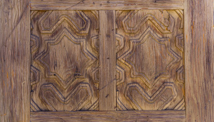 carved wood door pattern