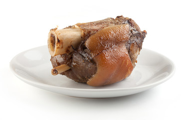 Isolated pork knuckle