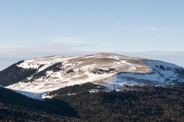 Mountain scenery on plateau Lago-Naki, Russia, Maikop district of Adygea.