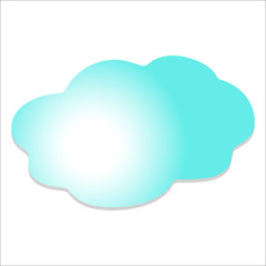 cloud in the sky vector illustration