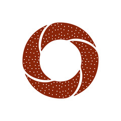 Turkish bagel icon
