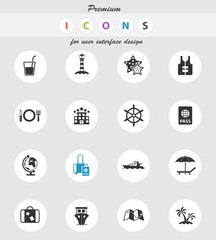 cruise icon set